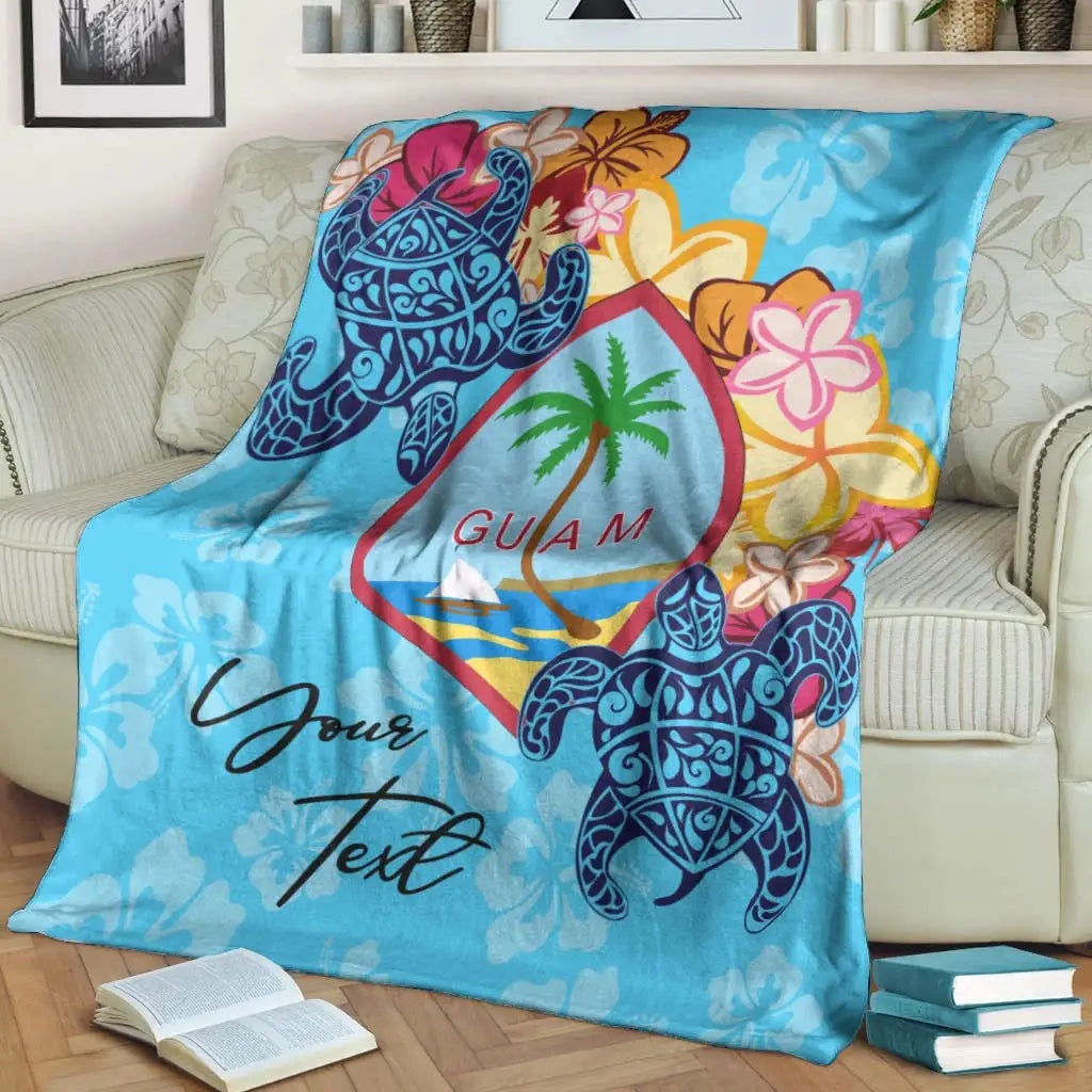 Guam Custom Personalised Premium Blanket - Tropical Style