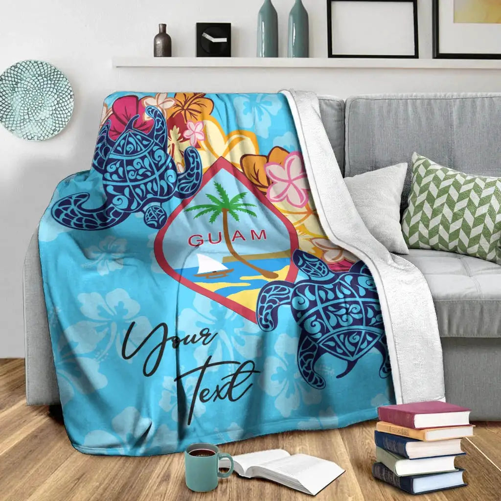 Guam Custom Personalised Premium Blanket - Tropical Style