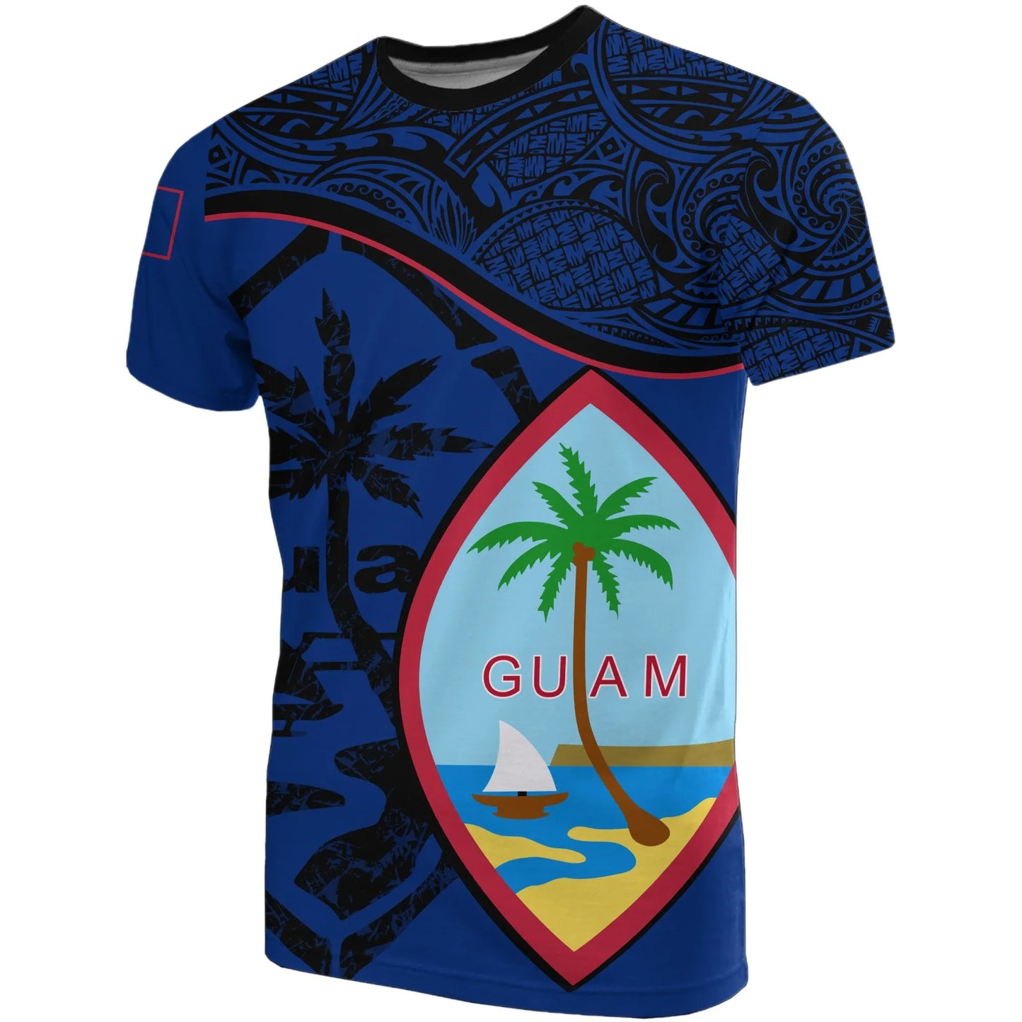 Guam T-Shirts - Guam Flag Blue