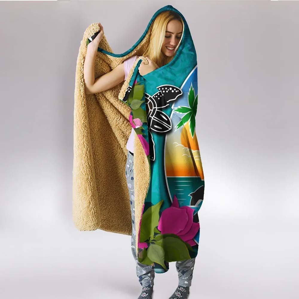 Guam Hooded Blanket - Couple of Turtles