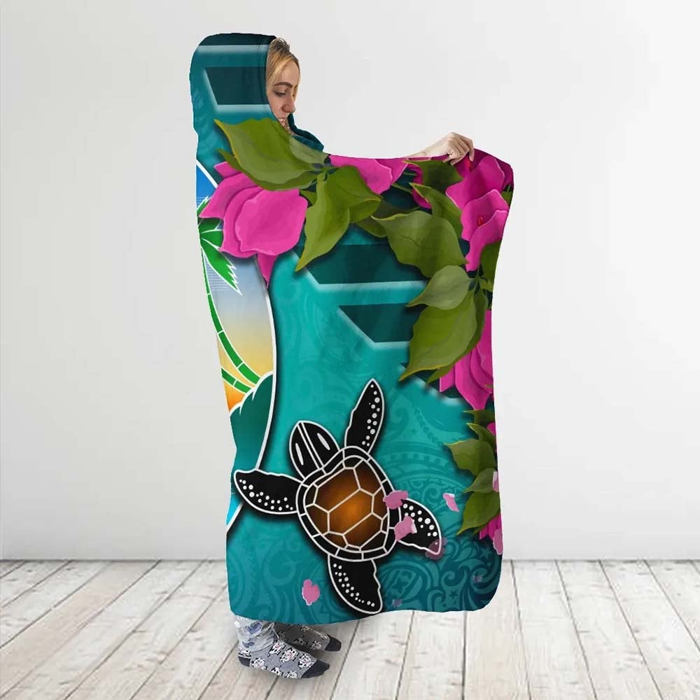 Guam Hooded Blanket - Couple of Turtles