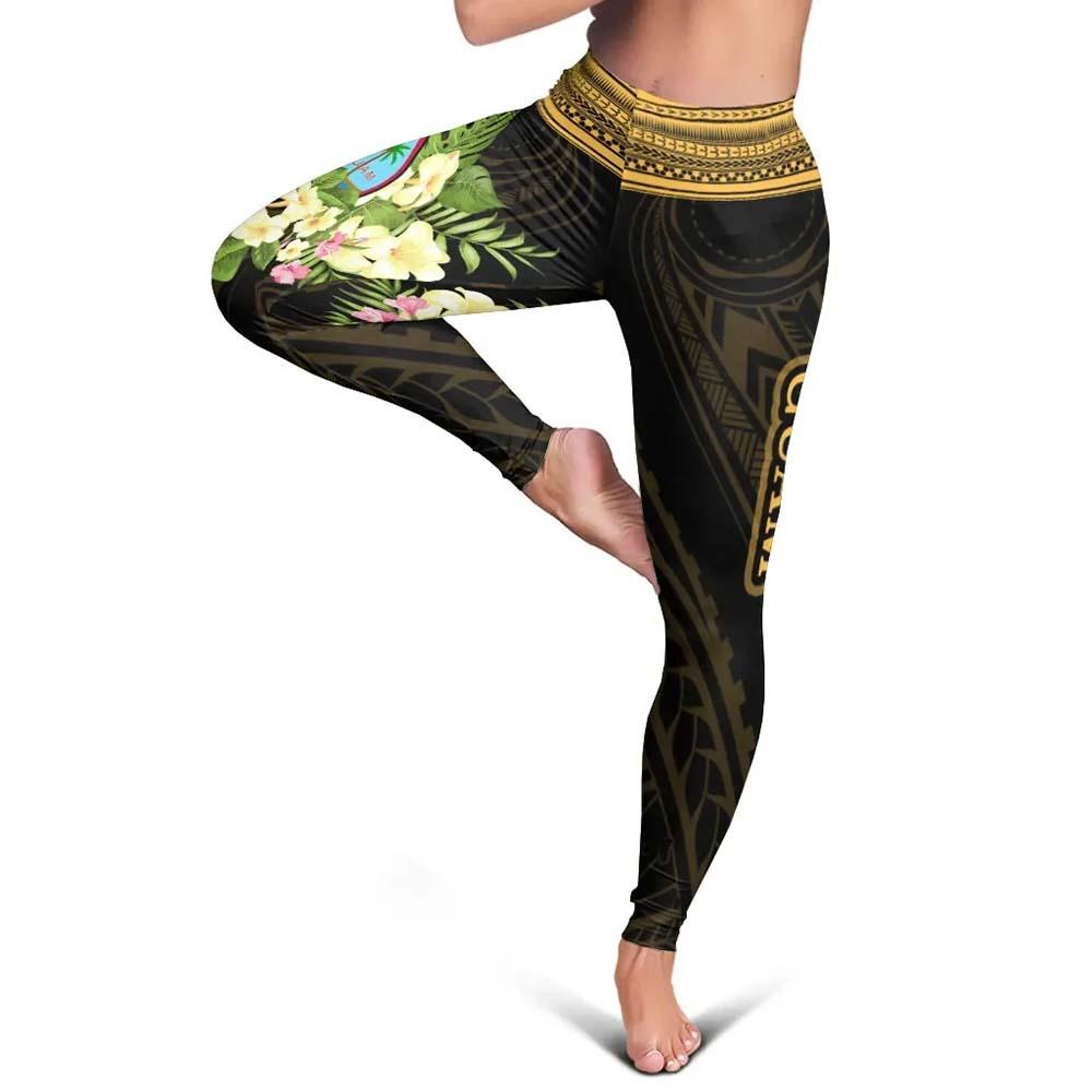 Guam Legging - Polynesian Gold Patterns Collection