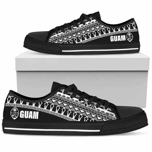 Guam Low Top Shoes - Latte Stone Black White