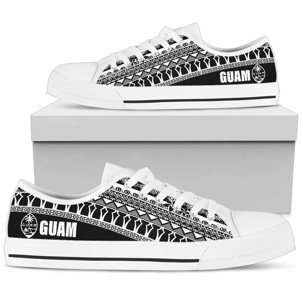 Guam Low Top Shoes - Latte Stone Black White