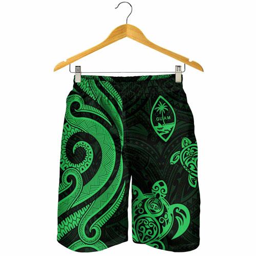 Guam Men Short - Green Tentacle Turtle