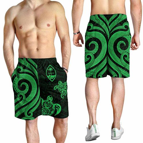 Guam Men Short - Green Tentacle Turtle