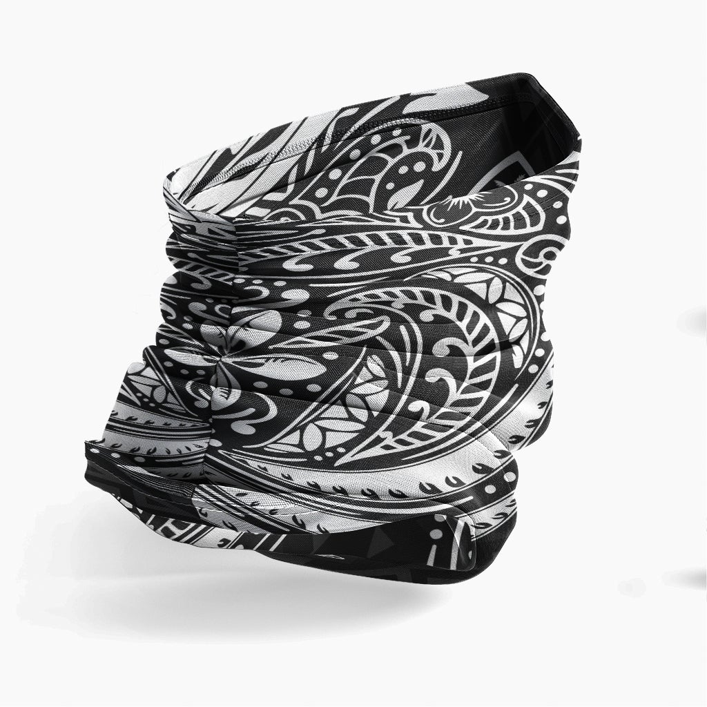 Guam Neck Gaiter - Floral Tattoo White