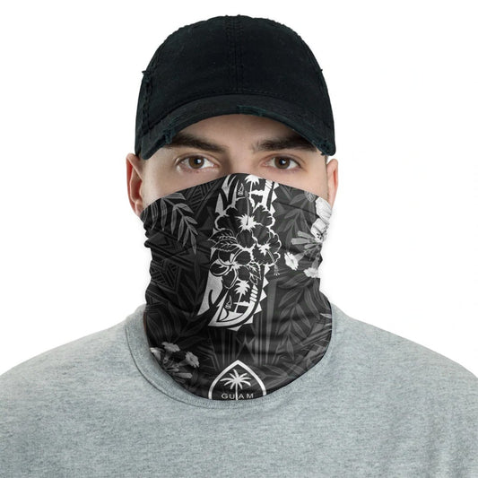 Guam Neck Gaiter - Hibiscus Guam Crest Gold