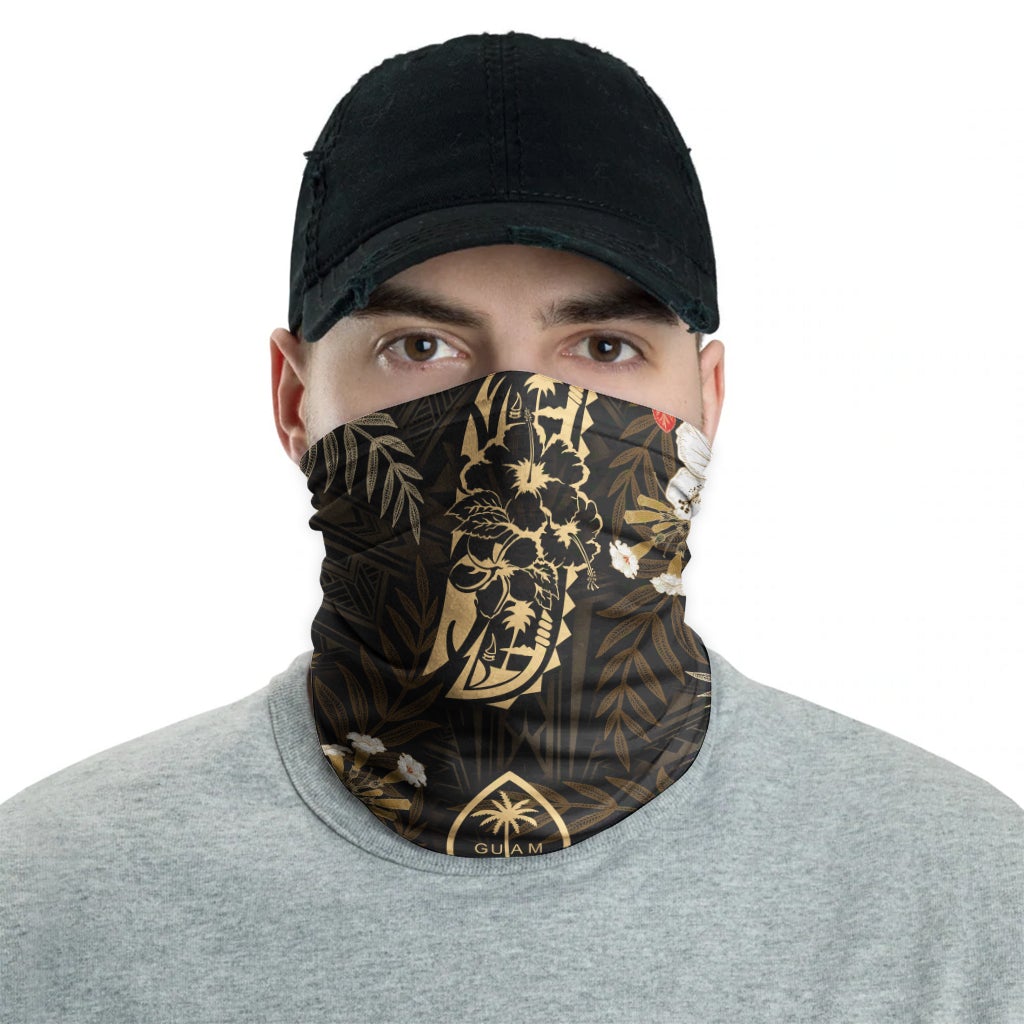 Guam Neck Gaiter - Hibiscus Guam Crest White