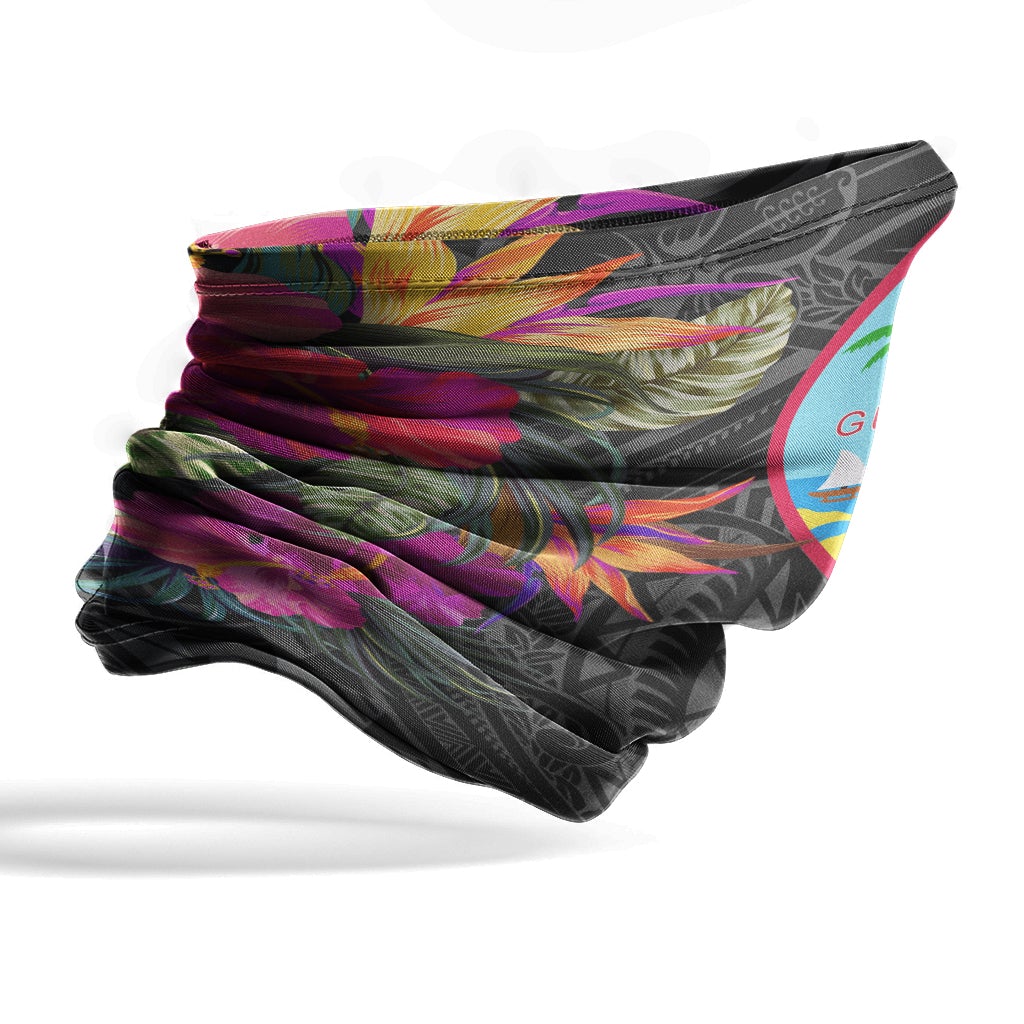 Guam Neck Gaiter - Hibiscus Polynesian Pattern