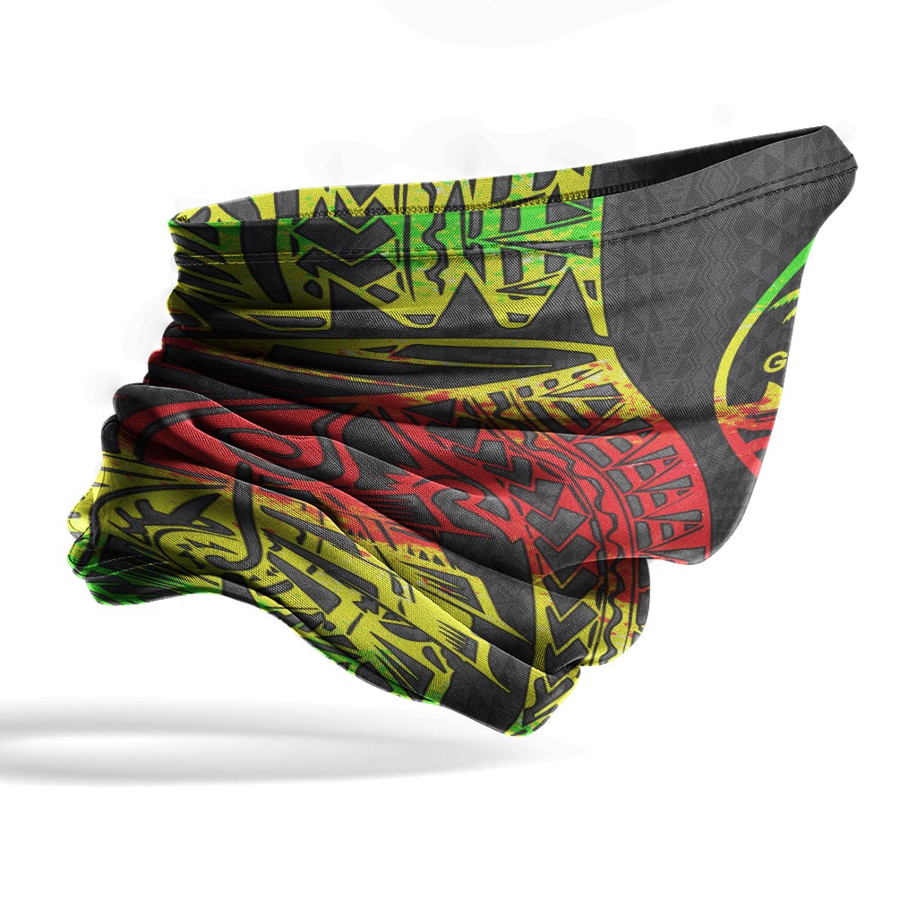 Guam Neck Gaiter - Polynesian Pattern Reggae
