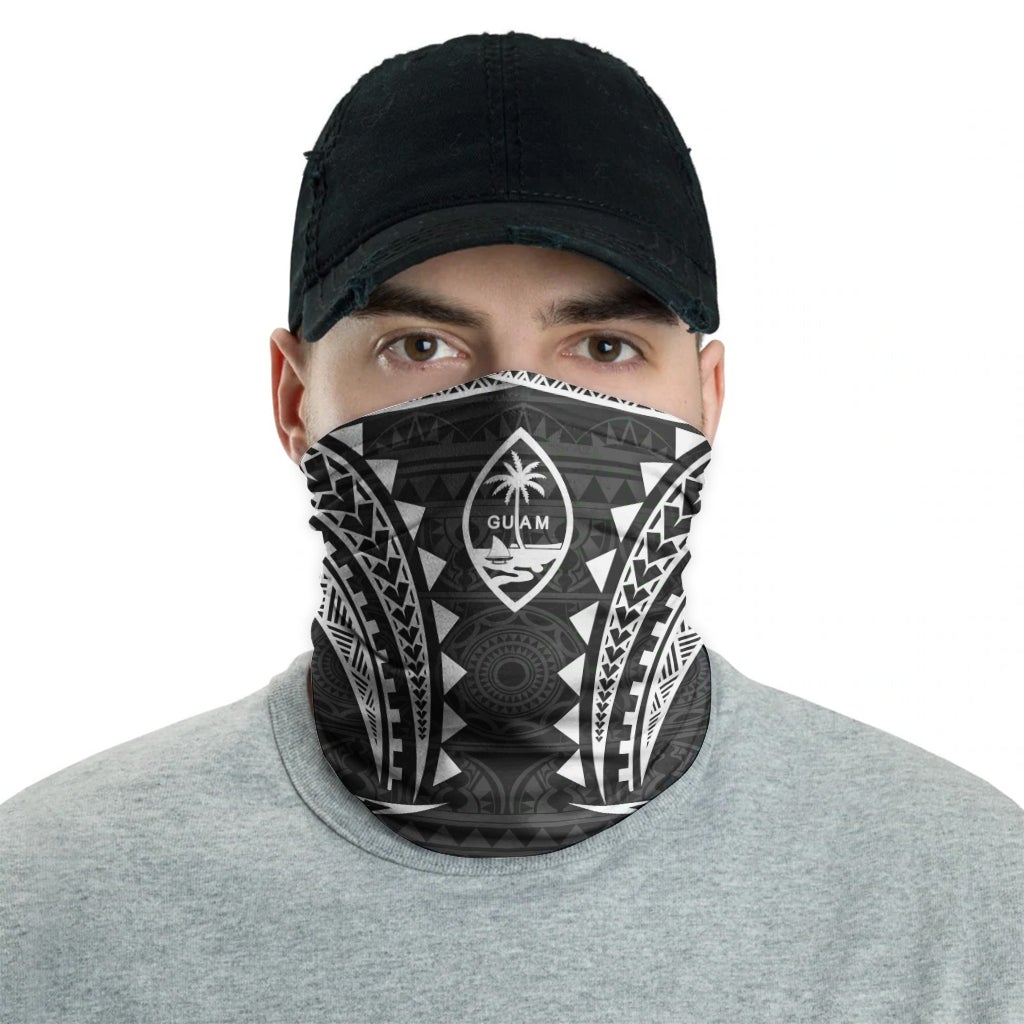 Guam Neck Gaiter - Tribal Pattern White