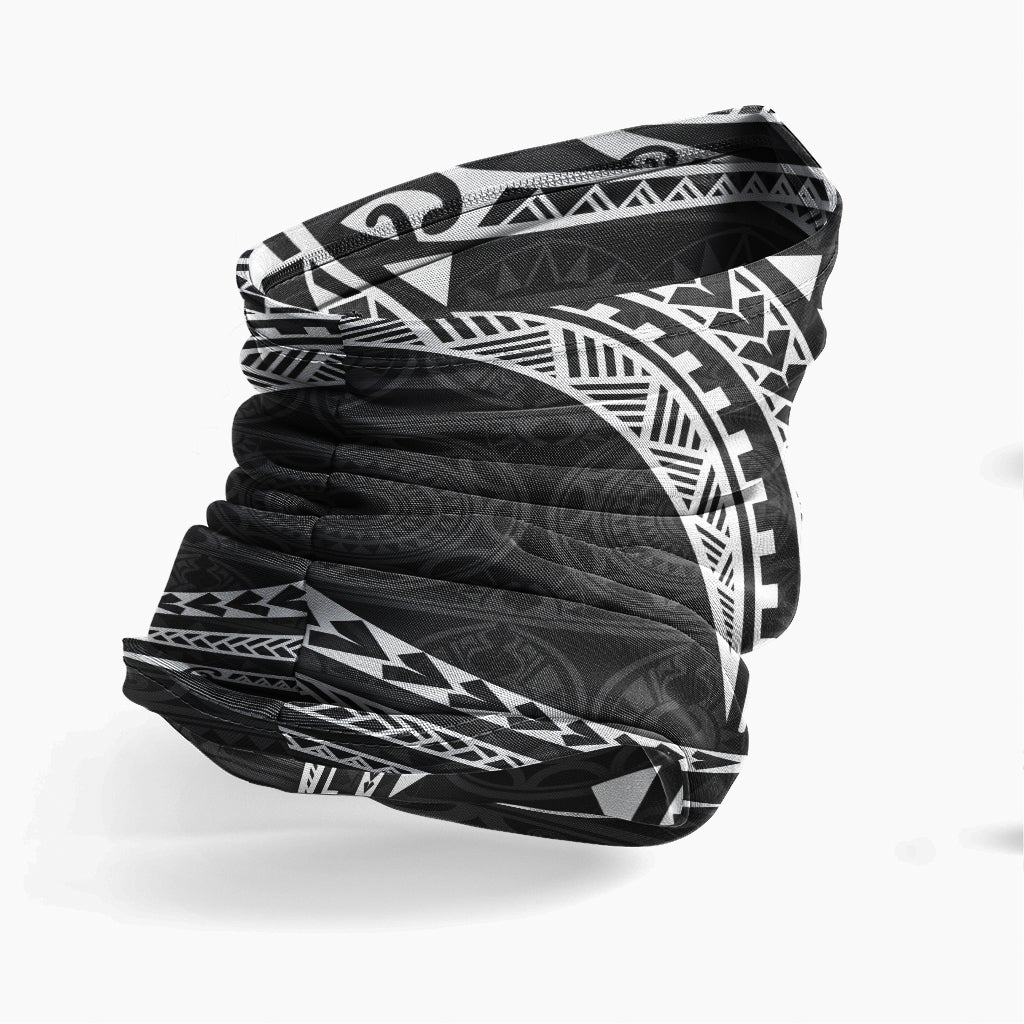 Guam Neck Gaiter - Tribal Pattern White