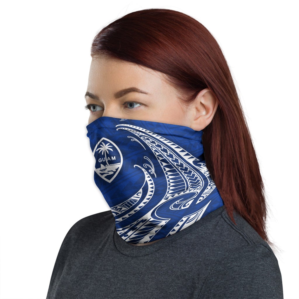 Guam Neck Gaiter - Tribal Wave Blue