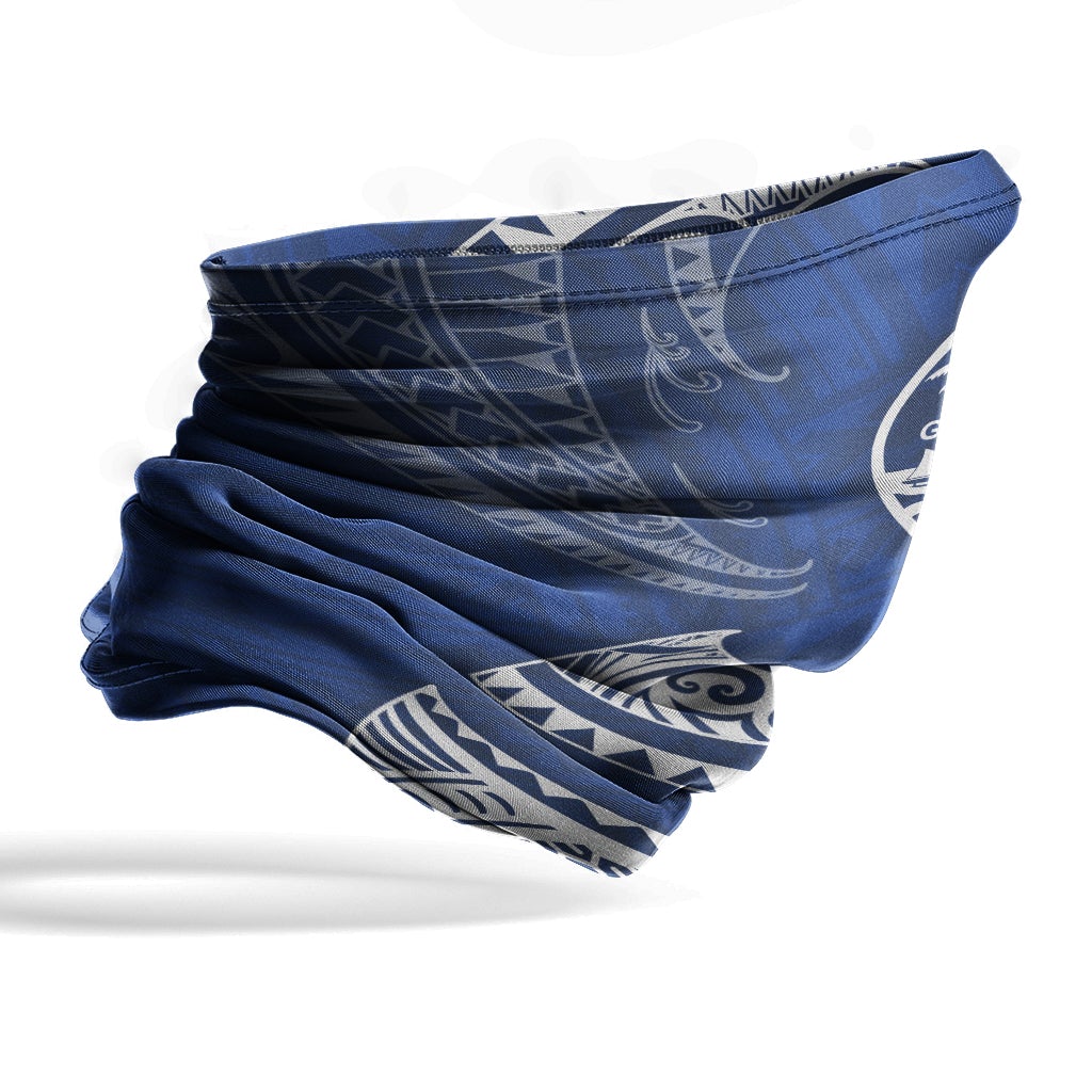 Guam Neck Gaiter - Tribal Wave Blue