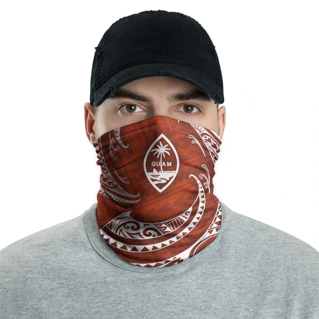 Guam Neck Gaiter - Tribal Wave Red