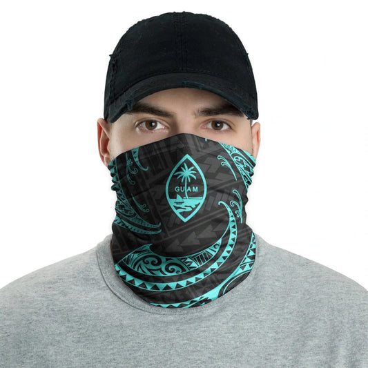 Guam Neck Gaiter - Tribal Wave Turquoise