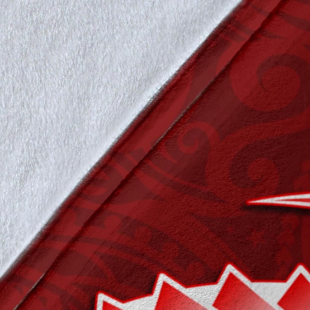 Guam Personalised Premium Blanket - Guam Seal Polynesian Patterns Plumeria (Red)