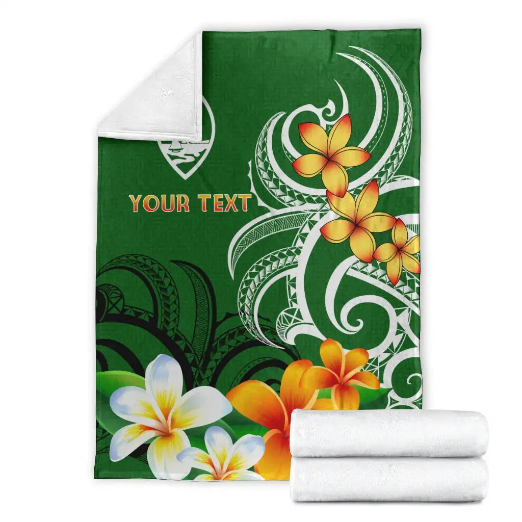 Guam Personalised Premium Blanket - Guamanian Spirit Green