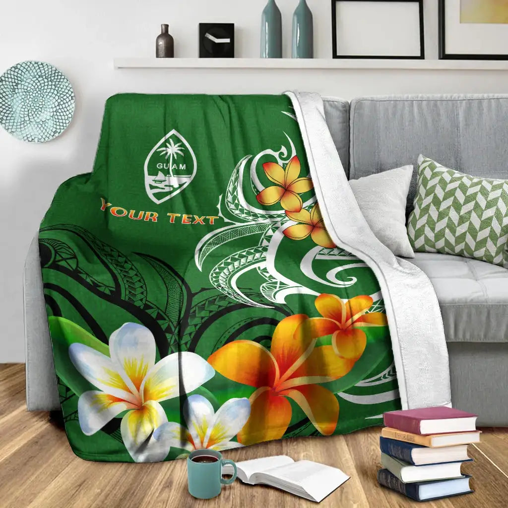 Guam Personalised Premium Blanket - Guamanian Spirit Green