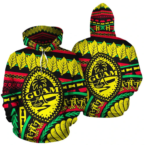 Guam Polynesian ll Over Hoodie - Chamorro Rasta