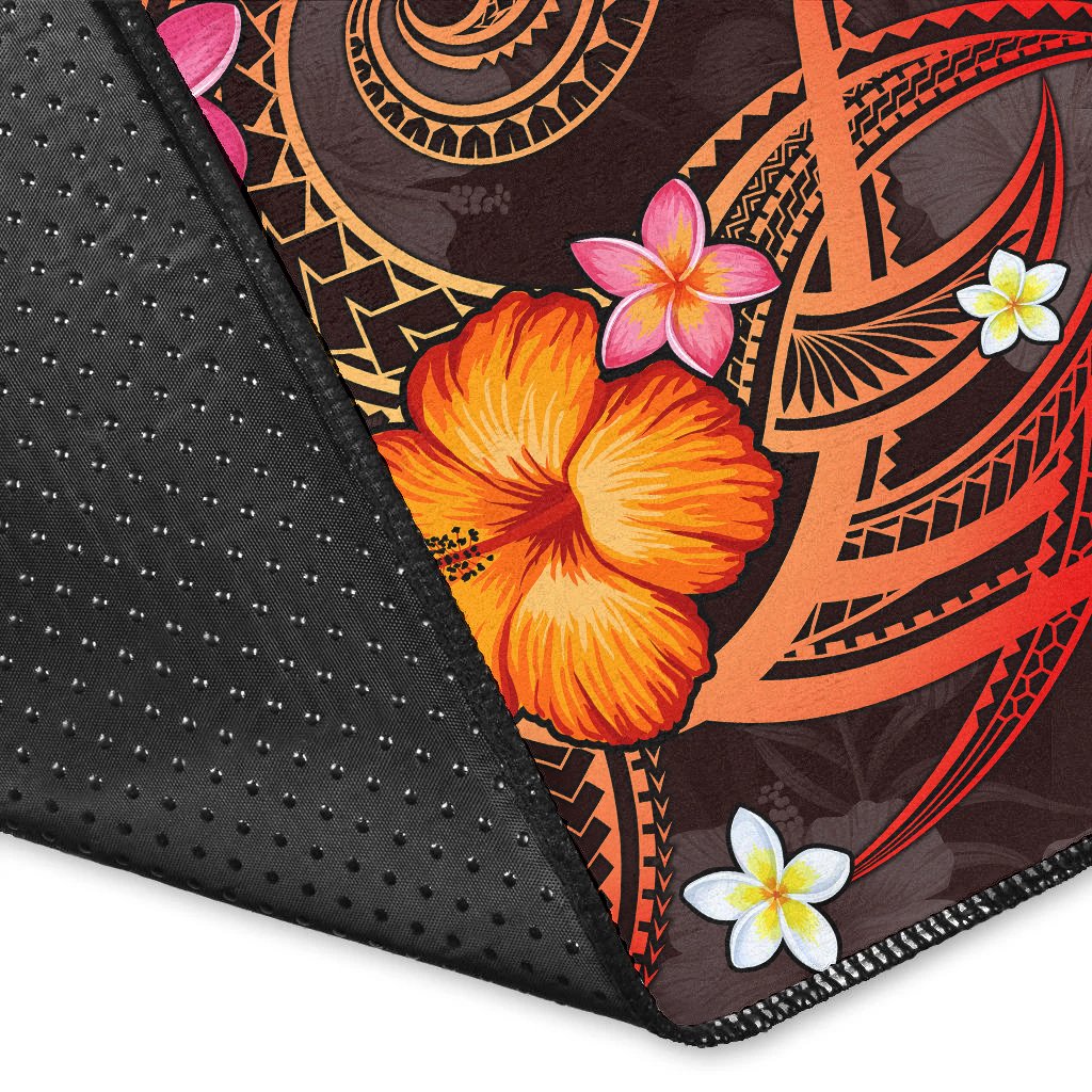 Guam Polynesian Area Rug - Legend of Guam (Red)