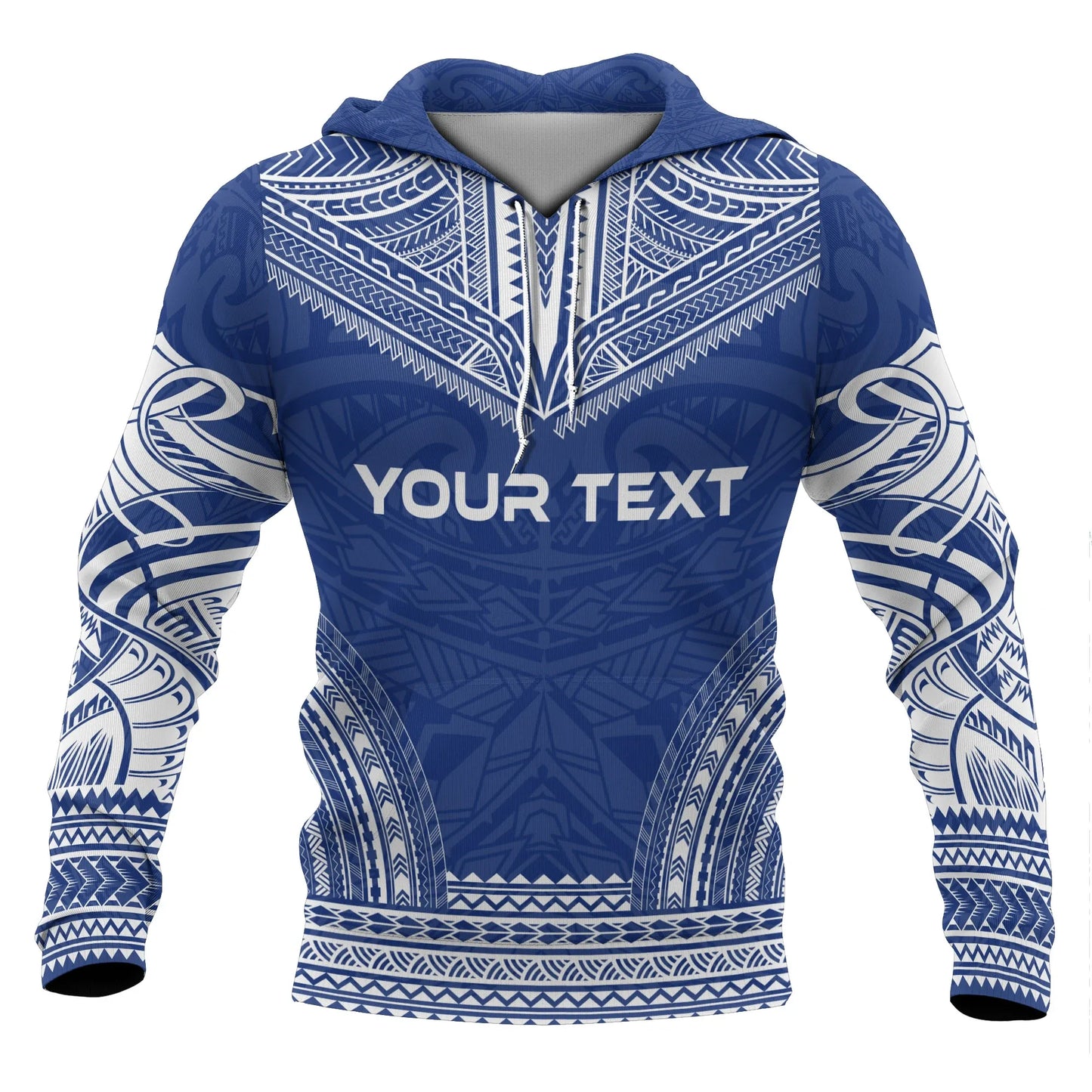 Guam Polynesian Chief Custom Personalised Hoodie - Flag Version