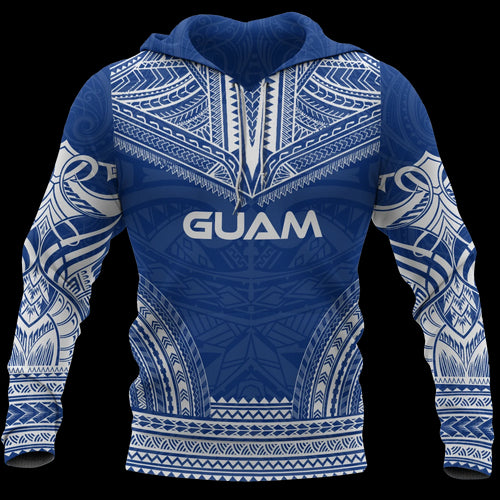 Guam Polynesian Chief Hoodie - Blue Version