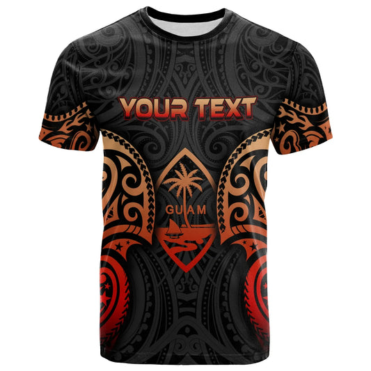 Guam Polynesian Custom Personalised T-Shirt - Spirit Red Version
