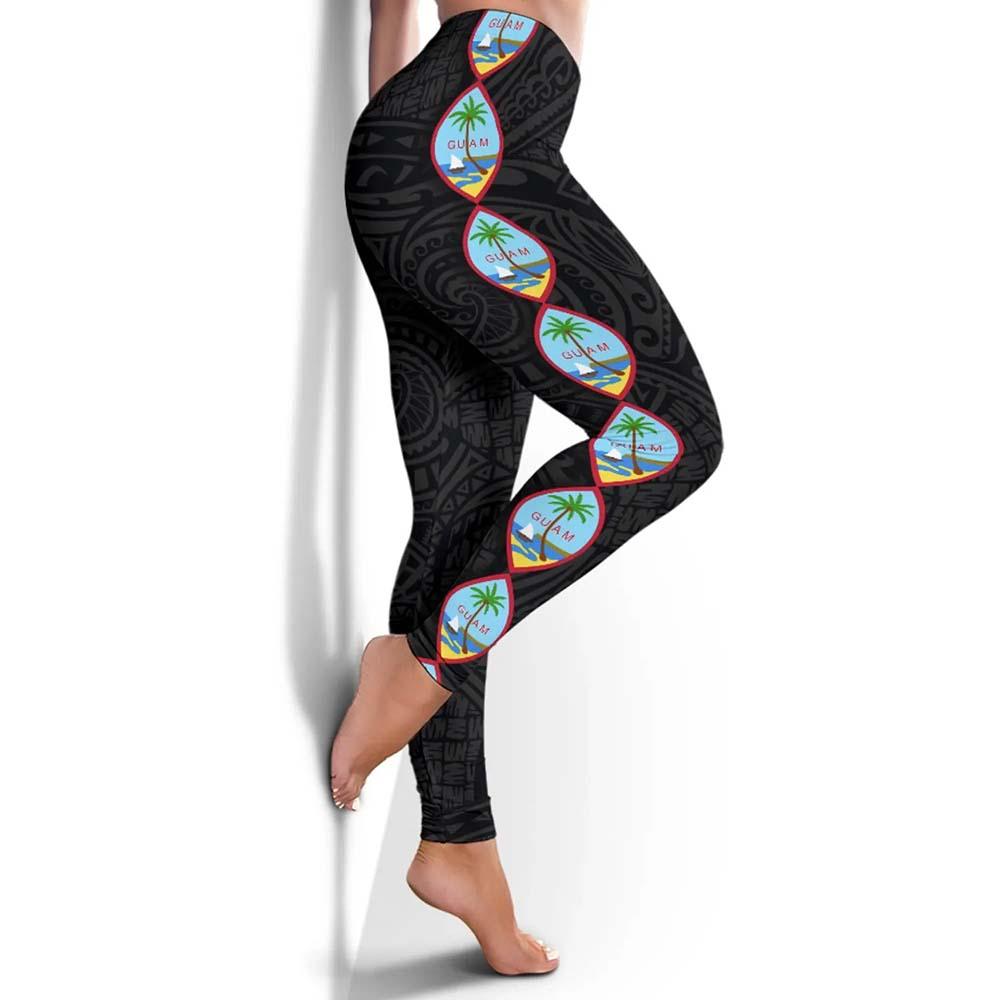 Guam Polynesian Legging - Coat Of Arm Linked Style