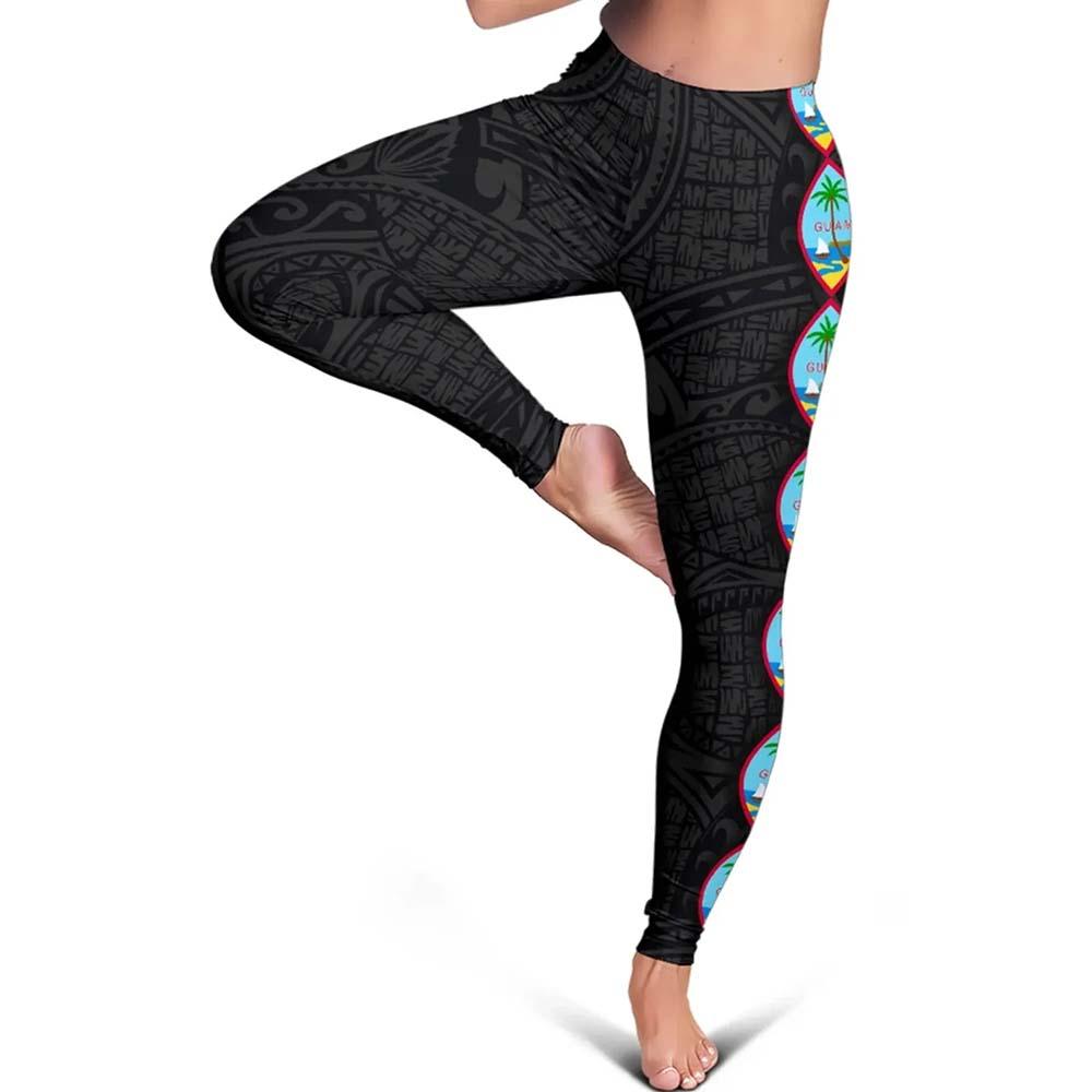 Guam Polynesian Legging - Coat Of Arm Linked Style