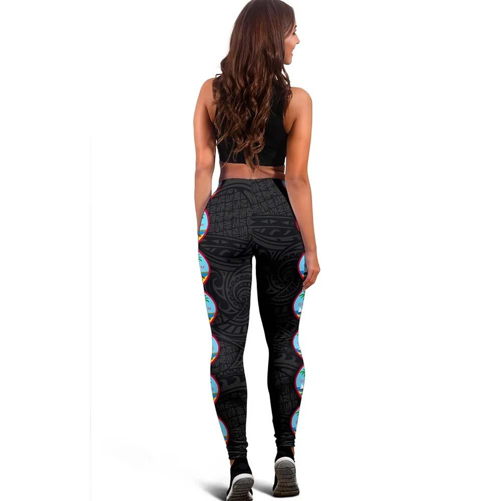 Guam Polynesian Legging - Coat Of Arm Linked Style