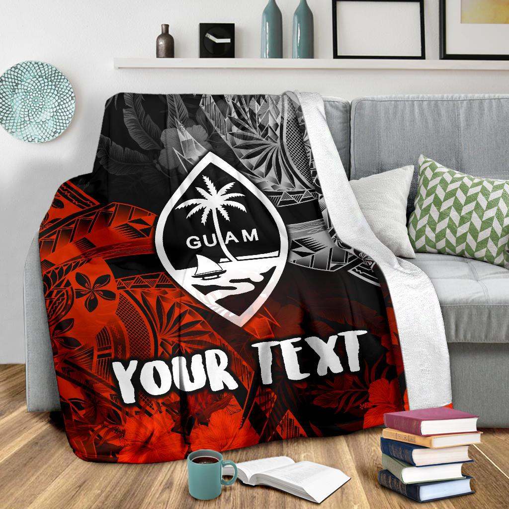 Guam Polynesian Personalised Premium Blanket - Vintage Polynesian Style