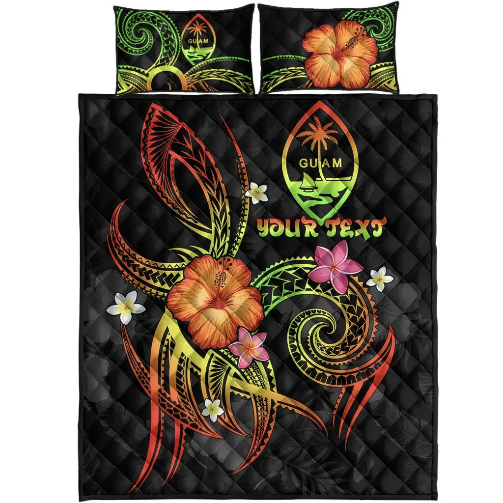 Guam Polynesian Personalised Quilt Bed Set - Legend of Guam (Reggae)