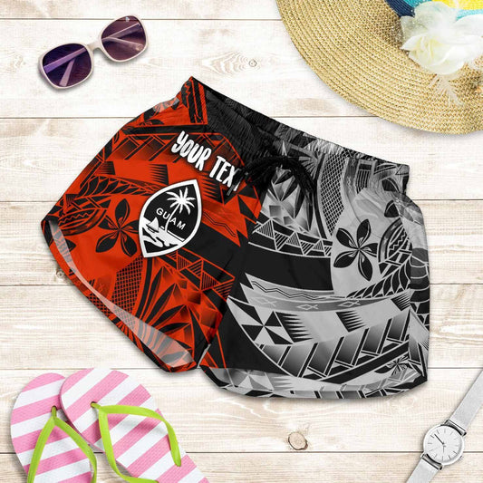 Guam Polynesian Personalised Women Shorts - Vintage Polynesian Style-BN15
