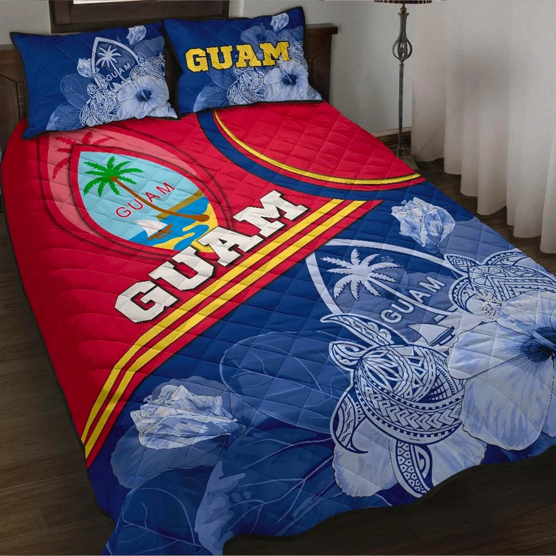 Guam Polynesian Quilt Bed Set - Land of the Chamorros