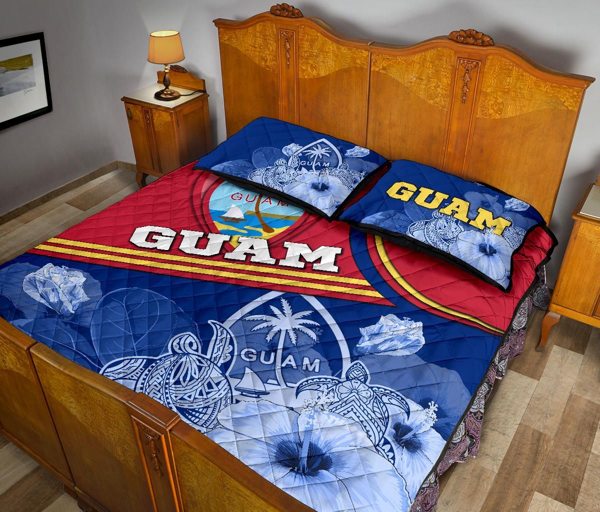 Guam Polynesian Quilt Bed Set - Land of the Chamorros