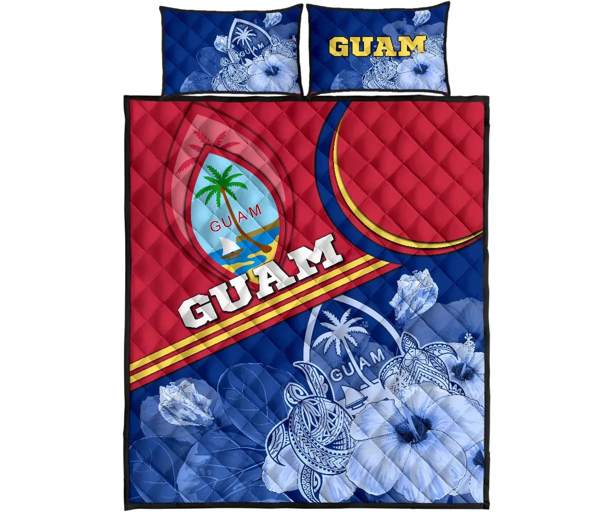 Guam Polynesian Quilt Bed Set - Land of the Chamorros