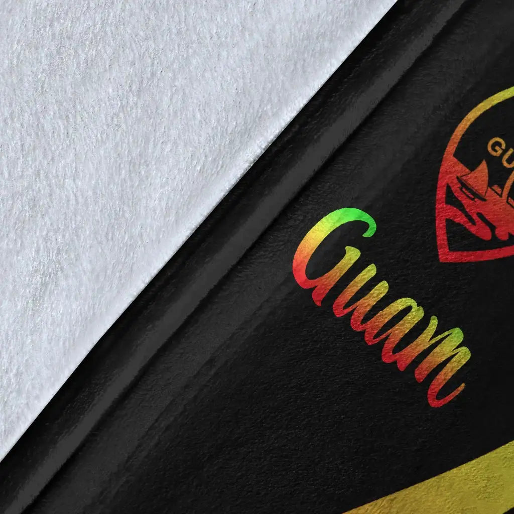 Guam Premium Blanket - Reggae Polynesian Tentacle Tribal Pattern