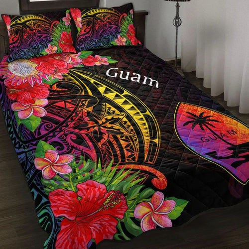 Guam Quilt Bed Set - Tropical Hippie Style