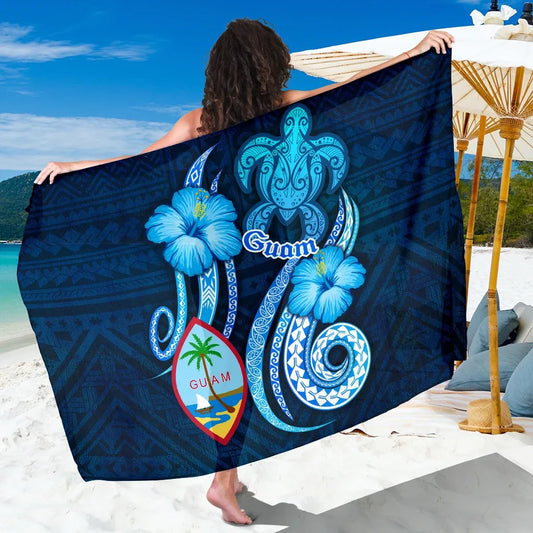 Guam Sarong - Turtle and Tribal Tattoo Of Polynesian