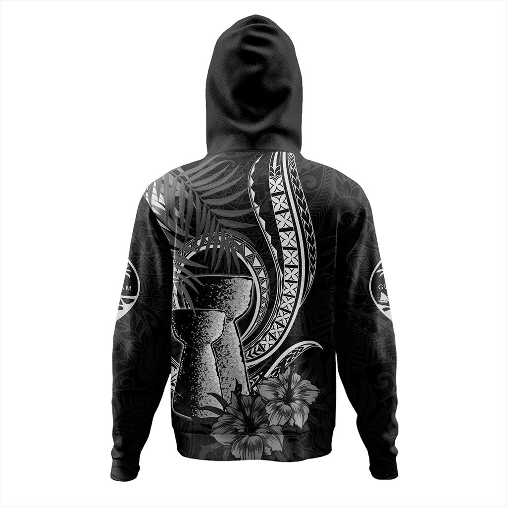 Guam Hoodie Tribal Latte Stone Tropical Style