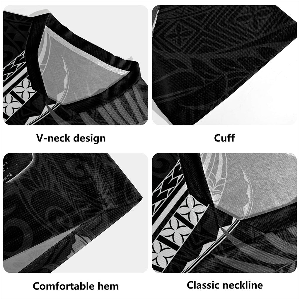 Guam Rugby Jersey Tribal Latte Stone Tropical Style