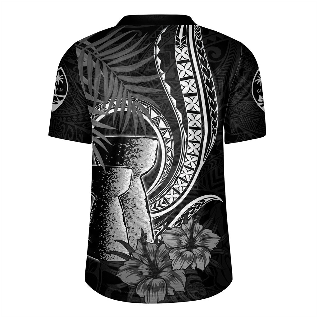 Guam Rugby Jersey Tribal Latte Stone Tropical Style