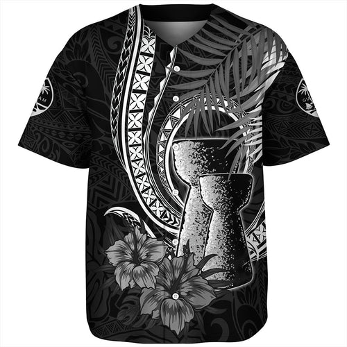 Guam Baseball Shirt Tribal Latte Stone Tropical Style