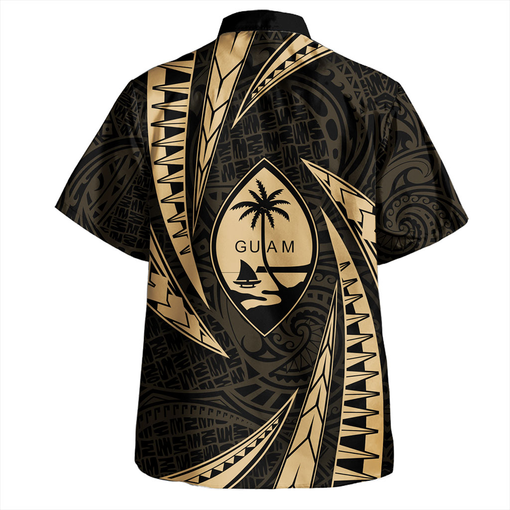 Guam Hawaiian Shirt Micronesian Tribal Wave
