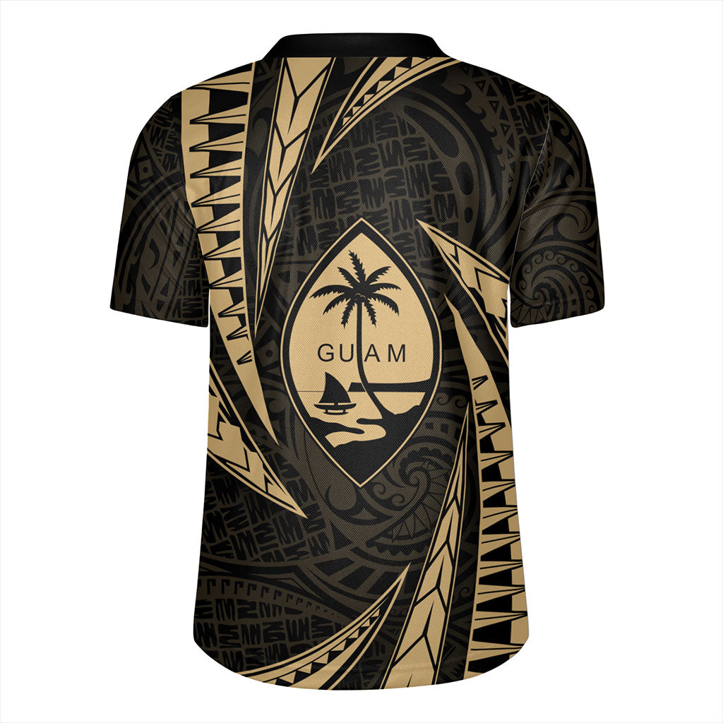 Guam Rugby Jersey Micronesian Tribal Wave