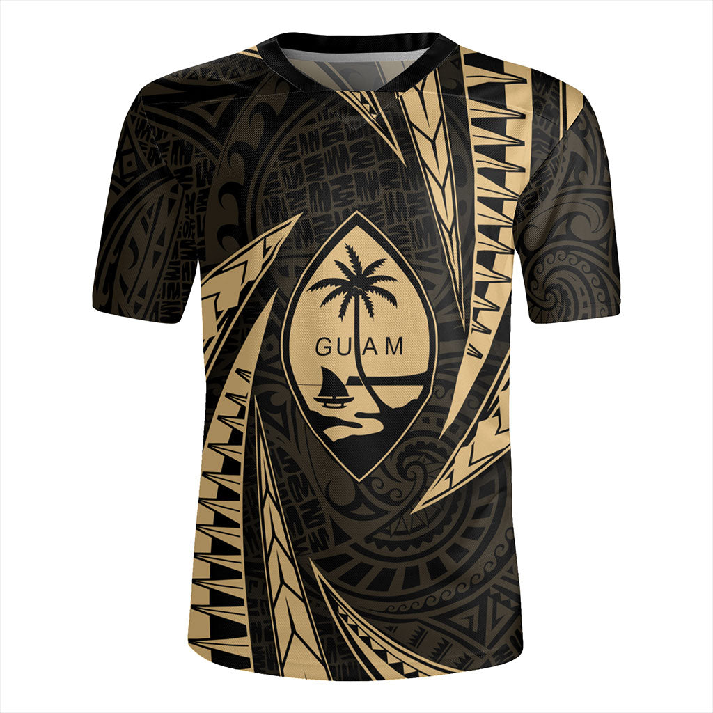 Guam Rugby Jersey Micronesian Tribal Wave