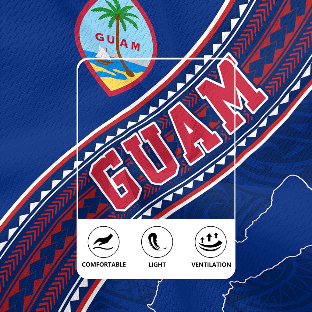 Guam Rugby Jersey Flag And Coat Of Arms