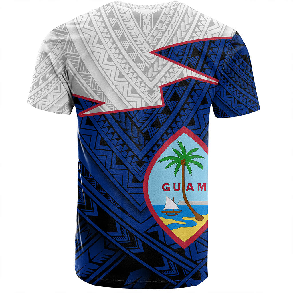 Guam T-Shirt Polynesian Tattoo Flag And Coat Of Arms
